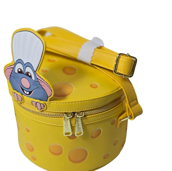 Loungefly Disney Pixar Ratatouille Remy Cheese Crossbody Bag NWT - Picture 3 of 7
